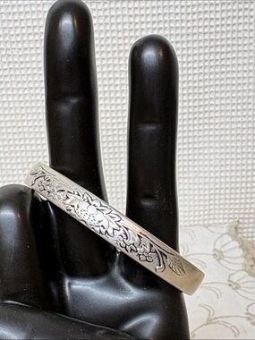Silver cuff bracelet